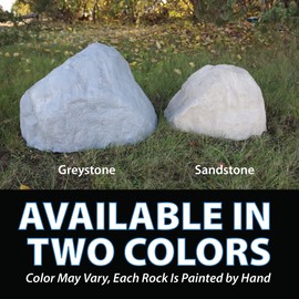 Airmax CrystalClear TrueRock Fake Fiberglass Rock, Medium, Greystone, 27 x 21 x 14