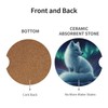 Buyidec Arctic Fox Absorbent Car Coasters 2 Pack Cup Holders,