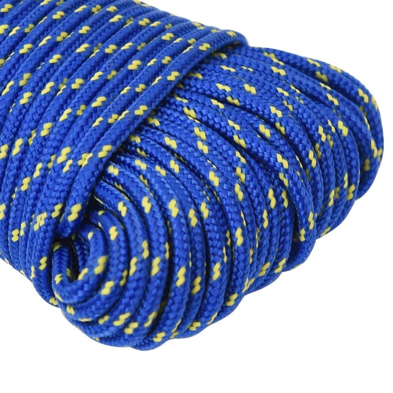 vidaXL Boat Rope Anchor Line Mooring Rope Polypropylene Rope Braided