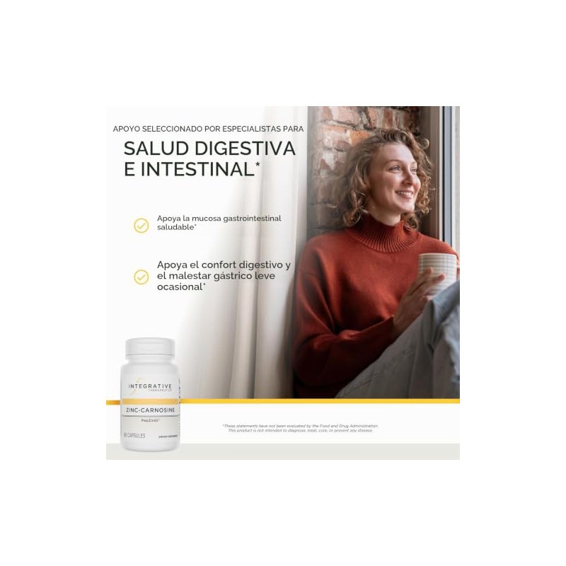 Integrative Therapeutics - Zinc-Carnosine - PepZin GI Brand - 60