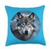 WOLF WOLVES FACE HEAD Throw Pillow