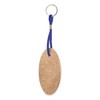 MIBANDERA Floating Keyring Made of Natural Cork with Blue Polyester