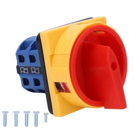 Rotary Cam Changeover Switch 25A Padlockable Universal Rotary Cam Selector Load Power Changeover Switch AC440V DC240V