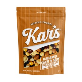 Kar’s Nuts Caramel Sweet ‘N Salty Trail Mix, 28 oz – Resealable Pouch (Pack of 1), Gluten-Free Trail Mix Snack