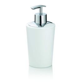 Kela Badkamer 24192 Soap Dispenser, Plastic, White, 5 x 5 x 5 cm