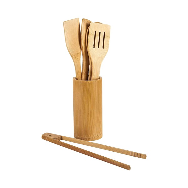 Casa e Benessere Bamboo Wooden Kitchen Utensil Set 30cm Set