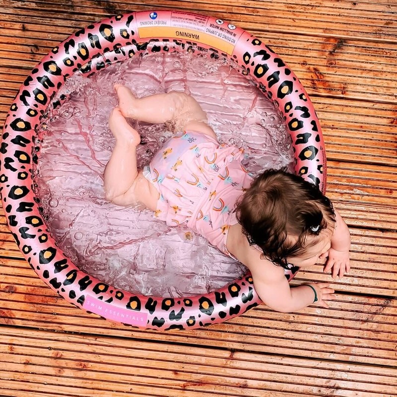 Baby Zwembadje Beige Panterprint