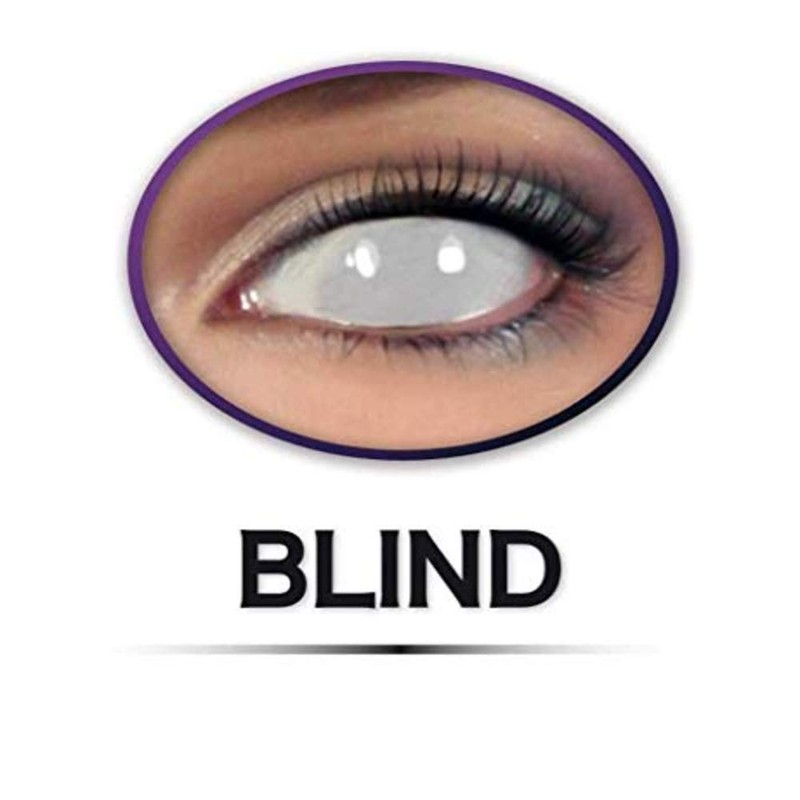 KarnevalsTeufel Fun Lens "Blind" Single Lens Contact Lens