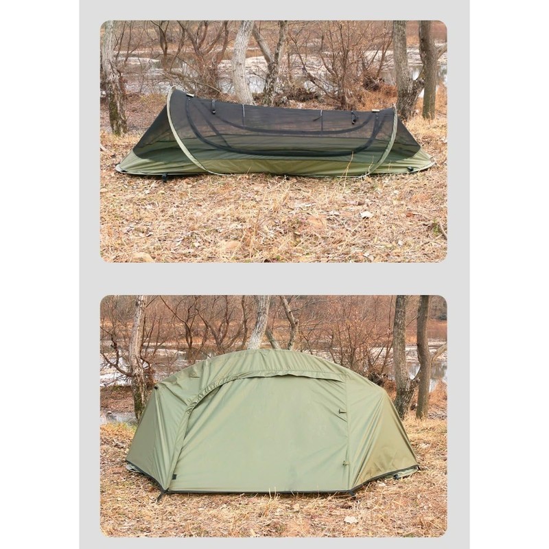 TGpao Ultralight Waterproof Backpacking bivy Tent | Freestanding 1-Person Tent