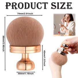 Body Brush for Tan Extra Large Body Makeup Brush Tanning Brush for Body and Face Self Tan Brushes Light Rose Gold Handle