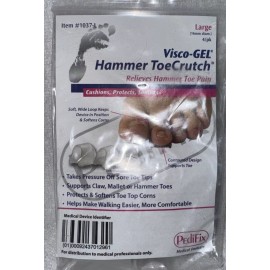 PediFix 2 Packs Pedifix Visco GEL Hammer Toe Crutch Item # 1037-L Large