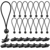 15 Pcs Bungee Cord Ball Ties Elasticated Shock Tarp Rope