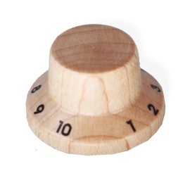 Bitterroot Knob Push on Numbered Hat Style 6mm Maple Set of 2 0811281MP-2P