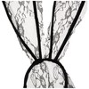 Starline Women's Lace Bunny Mask Headband Accessory, Black, One Size