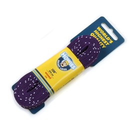 Howies Hockey Skate Laces - 1 Pack - Colored Wax (Choose Your Color) for Youth, Junior and Senior Skates. Premium Quality Used by Athletes of All Ages; Minor, Pro. Crafts, Purple, 72.0"