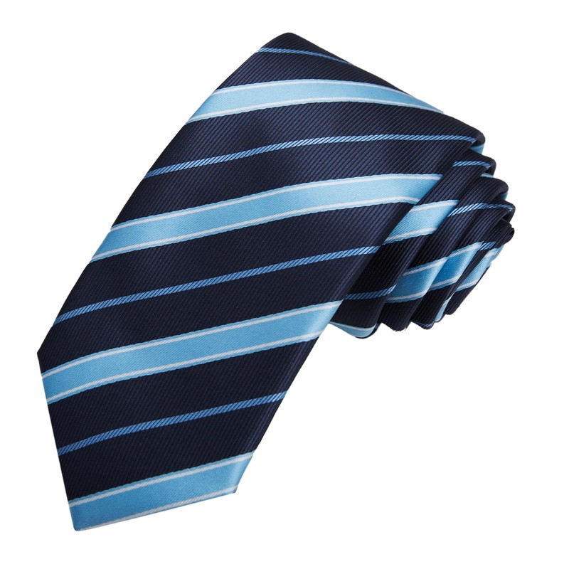 Jacob Alexander Men's Woven Stripes Pattern Regular Neck Tie -