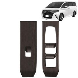 DodoxDIY New Alphard 40 Series Vellfire/Bellfire 40 Series Accessories Custom Parts Power Window Switch Panel Cover Interior Car Specific Goods ABS Resin Glossy Brown