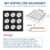 ASOBEAGE Teppich Antirutschunterlage, 4 Stück Waschbar Antirutschmatte für Teppich, Anti-Rutsch-Teppich-Pads