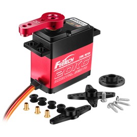 2Pack 20KG High Torque RC Servo, Servo Motor 7.4V Waterproof Digital Servo High Torque Full Metal Gear, Aluminium Case, Control Angle 180° for 1/8 1/10 RC Cars, TRAXXS x4, Baja, RC4WD, GTR and More