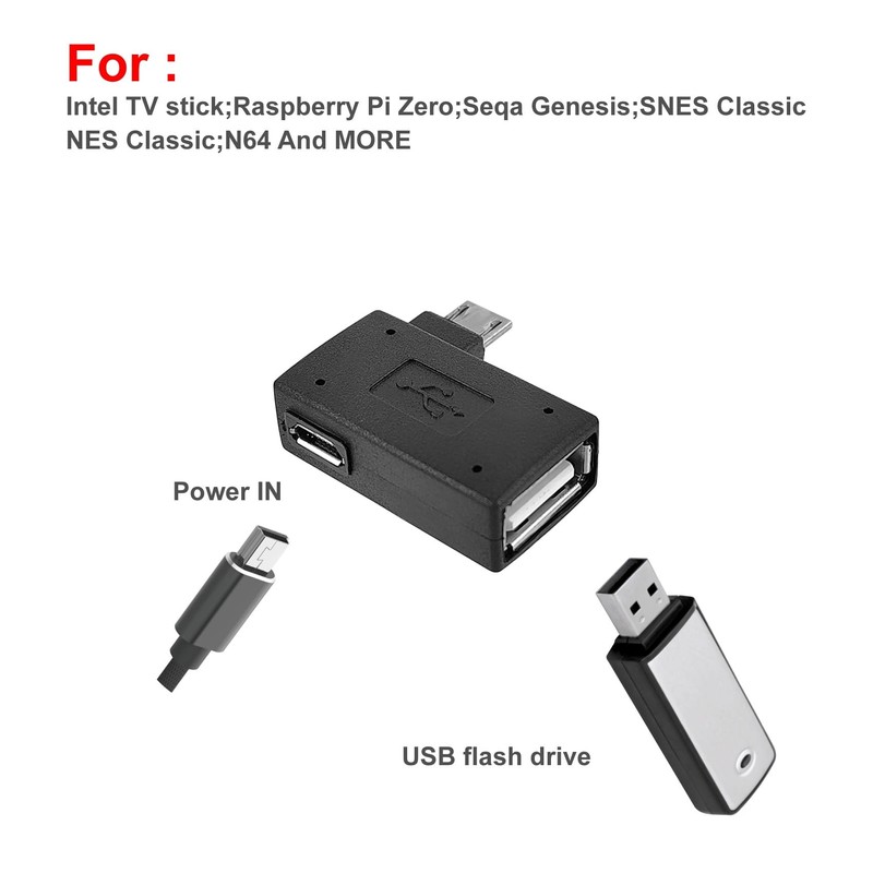 2 Pack OTG Cable Adapter for Fire TV Stick 4K