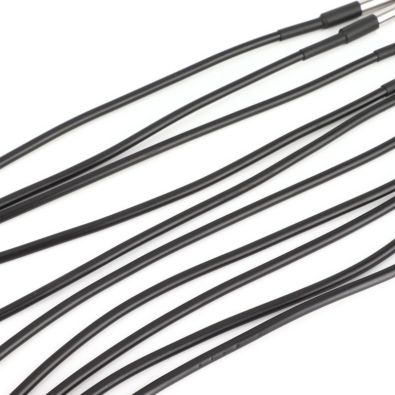 5Pcs Temperature Probe Sensor Stainless Steel Waterproof Cable Thermometer