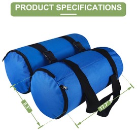 D&ONEHOS Fillable Sandbags for Umbrella Base Weights，120lbs Sandbags for Weight,Weight Bags for Cantilever Offset Patio Umbrella Base, Deck, Poolside，Set of 2，Blue (Without Sand)