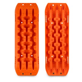 XPV AUTO Recovery Tracks Traction Boards Tire Ladder 4WD Recovery Mat for 4X4 Offroad Sand Snow Mud Track(Orange)