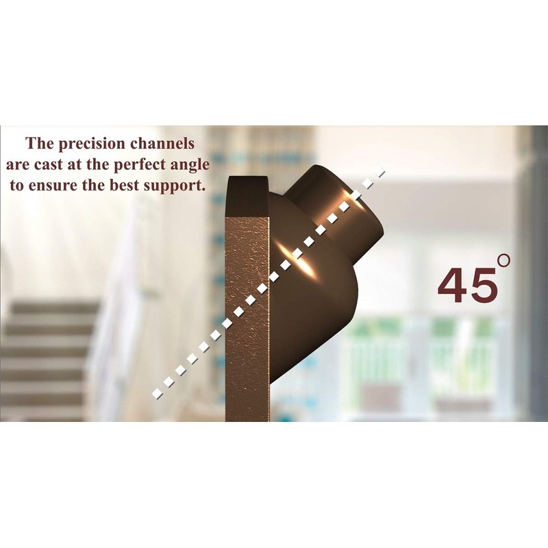 HangZ 30003 Gallery Picture Hooks, 30lb, Antique Brass, 3-Pack