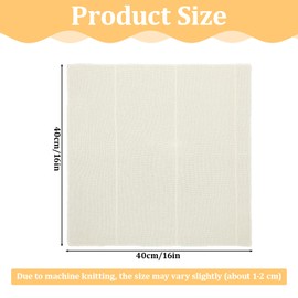Lnngub Pack of 8 Straining Cloths, 40 x 40 cm, Cotton Cheesecloth, Reusable Filter Cloth for Straining Tofu, Juice, Cheese, Tea, Nut Milk, Yogurt, Coffee (Beige)