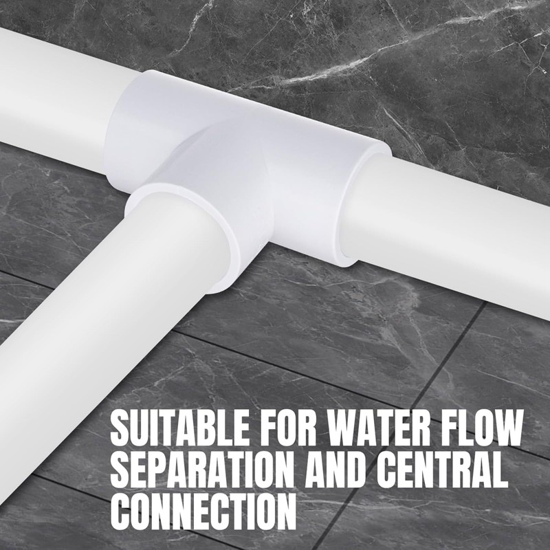 Nlvnmv 12 Pack 3-Way Tee Connector, 20 MM/0.79" PVC Pipe