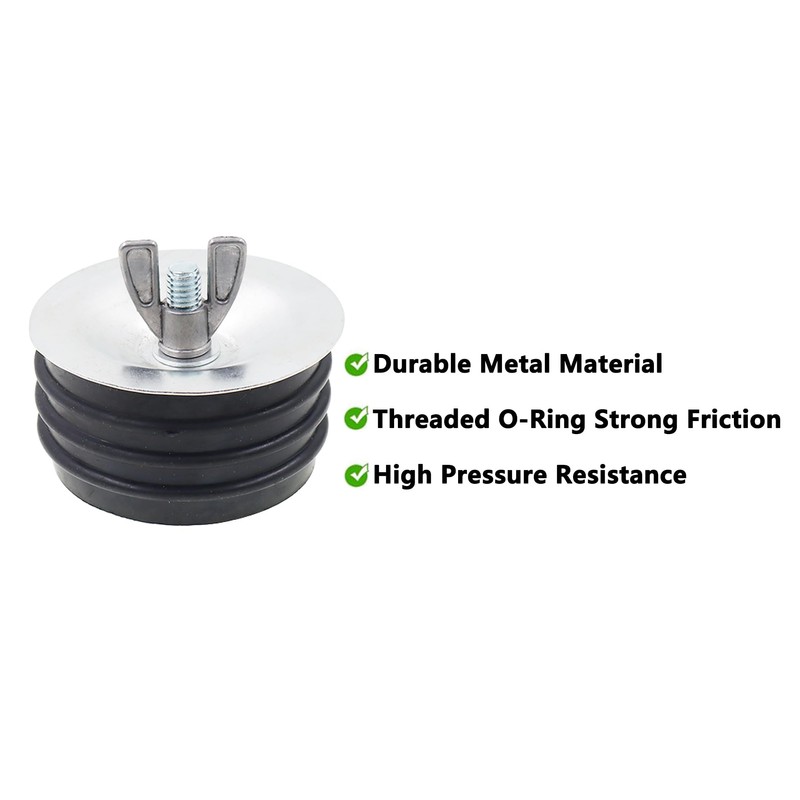 Mechanical Test Plug,TTZEZE Rubber Sewer Cleanout Cap,Sturdy Expansion Pipe Plug,Practical