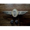 GERMAN MILITARY MASTER JUMP WINGS BADGE 3 3/4" DOUBLE POST