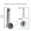 Socket Extender, E26/E27 Light Bulb Socket Extender Standard Medium Base,
