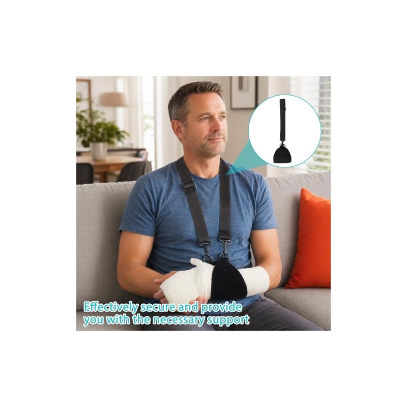 Adjustable Arm Sling with Black Storage Bag,Adjustable Sling for Arm