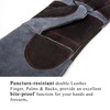 RAPICCA Animal Handling Gloves Bite Proof Double Leather Reinforced Padding