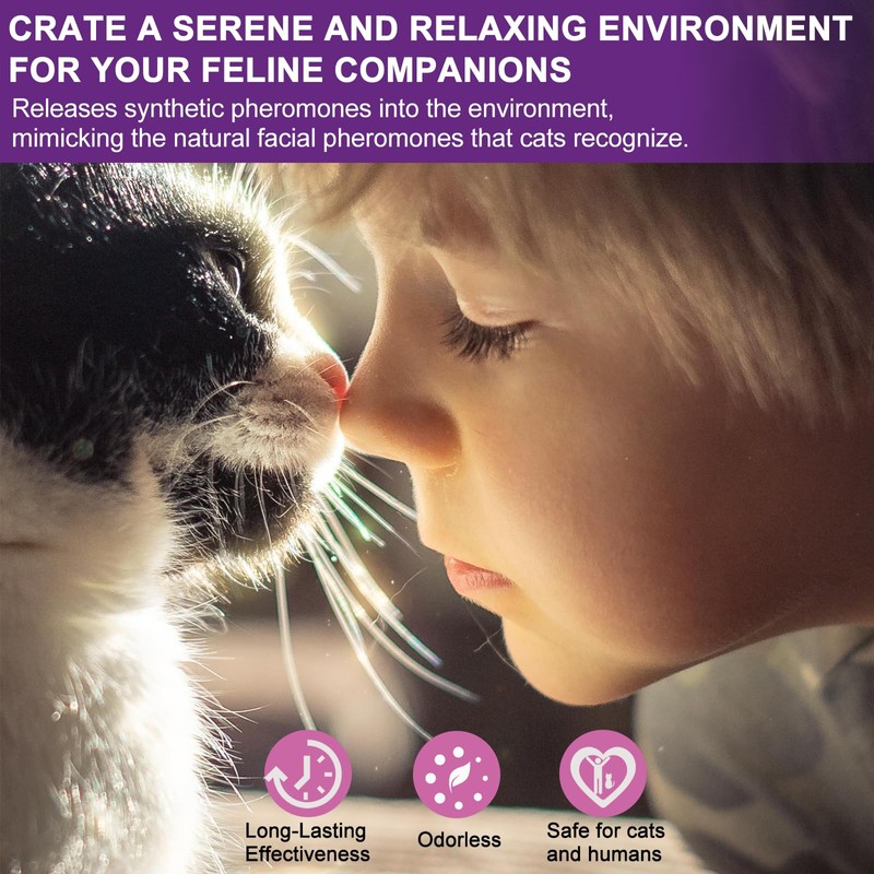SilaiteWP Calming Pheromone Diffuser for Cats Relieves Anxiety and Stress