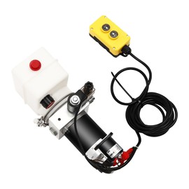 CUBELLIN Electric Hydraulic Pump Hydraulic Power Unit 1.58 Quart Hydraulic Pump Single Acting Hydraulic Pump DC 12V 800W Hydraulic Pump for Dump Trailer Car Lifting