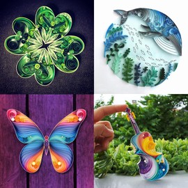 Craftdady 1200 Strips Quilling Paper Strips 530 x 5 mm Antique White for DIY Craft Quilling Paper Painting Wall Decoration