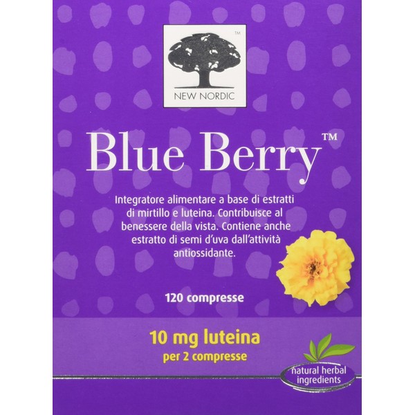 New Nordic Blue Berry Food Supplement Useful for Visual Function – 120 Tablets