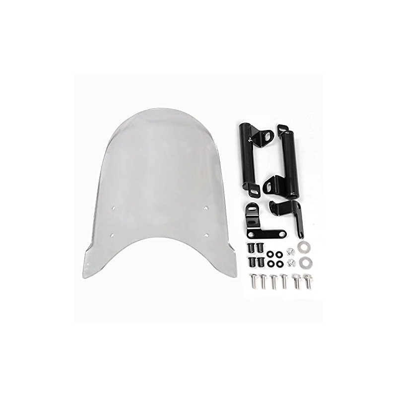 ENDURANCE XJLK88642S4 Motorcycle Meter Visor Long Set Clear + Mounting