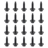 GoaMotors 20pcs Hex Washer Head Spin Lock Body Bolts Dark