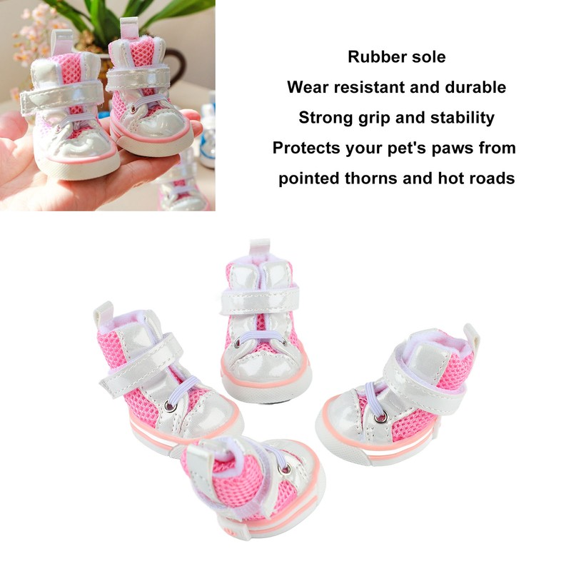Dog Shoes Spring Summer Stylish Cute Breathable Mesh Slip Resistant