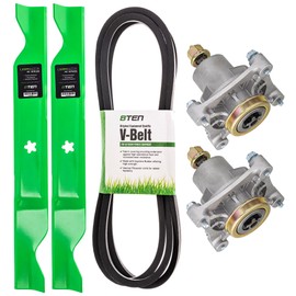 8TEN Deck Rebuild Kit for Husqvarna Poulan 46 Inch RZ4623 Z246 RZ4619 RZ5422 RZ4219 RZ4621 Blade Spindle Belt