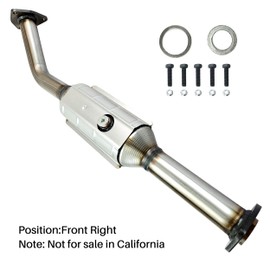 [Front Right]FortunaFlow Catalytic Converter Compatible with Toyota Tundra 2005-2006 4.7L,Reference 16481,645426(EPA Compliant high flow catalytic converter+Heat Shield+Bank 1)