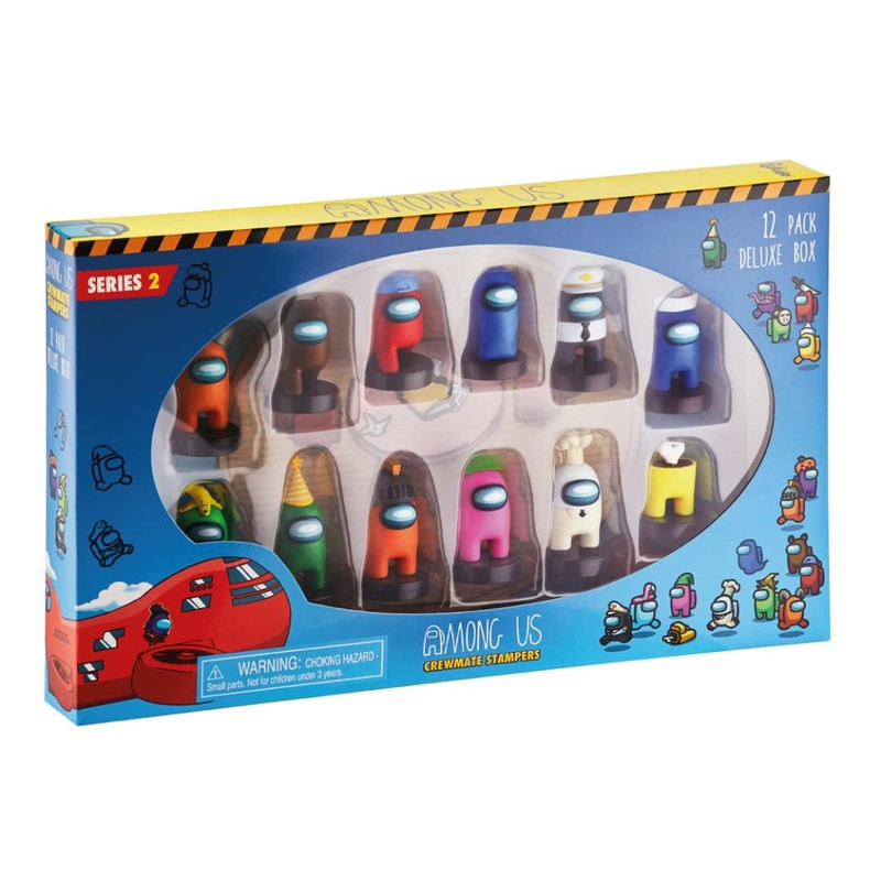 Among Us Series 2 Crewmate Stamper Figures 12-Pack Deluxe Box