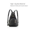 NICOLE&DORIS Fashion Women Backpack Small Leather Backpack Black Women Chest