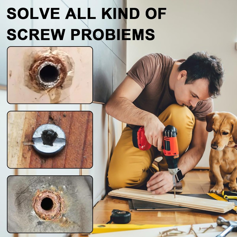 22 Pieces Screw Extractor Set Damaged Screw Extractor Set Left