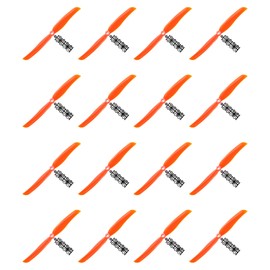 sourcing map 8060 Propellers 8x6 Prop 2-Vane Fixed-Wing Orange Replacement Props with Adapter Rings for Airplane RC Plane, Pack of 16