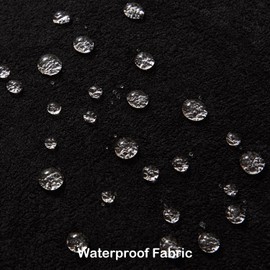 Kevin Textile Waterproof Decorative Pillow Covers Black 12x20 Inch Pack of 2 Soft Boucle Textured Lumbars Cushions Elegant Accent Pillows for Couch Sofa Chair Bed Home Decor Indoor Outdoor