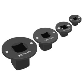 Thin impact socket adapter kit, suitable for electric ratchet, impact wrench and torque wrench, designed for narrow spaces, 3/8 "to 1/2", 1/4 "to 3/8", 3/4 "to 1", 1/2 "to 3/4", 4PC
